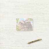 Luiaard Koppel Post-it® Notes (Op bureau)