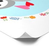 Luiaard Kunst Poster Grappige Gelukkige Schattige (Hoek)