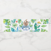 Luiaard Label, Zoo party, Luiaard Waterfles Etiket (Enkel label)