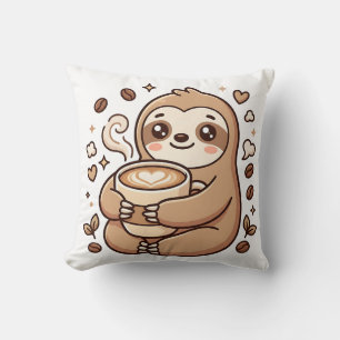 Luiaard Latte Worpkussen Kussen