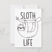 Luiaard Levenskaart Kaart (Voorkant)