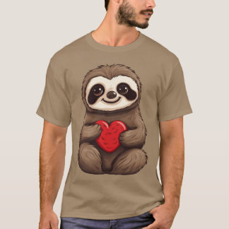 Luiaard Liefde In Liefde Vriendschap en Valentijn T-shirt