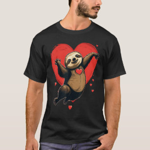 Luiaard Liefdeshart voor Valentijnsdag op Luiaard T-shirt