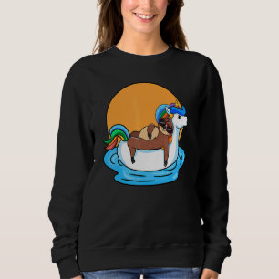Luiaard Lui Ridende Eenhoorn Dier Dierenverzorger Trui
