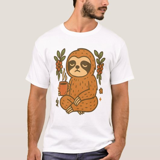 Luiaard Lui Slaperig Luiaard T-shirt (Voorkant)