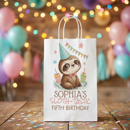 Luiaard luiaard-tastische kinderverjaardag medium cadeauzakje