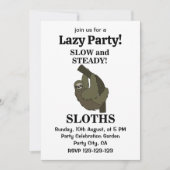 Luiaard Luiaards Langzaam En Gestaag Grappige Luia Kaart (Voorkant)