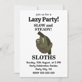 Luiaard Luiaards Langzaam En Gestaag Grappige Luia Kaart