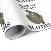 Luiaard luiaards traag en stabiel grappig luiaard cadeaupapier (Rol Hoek)