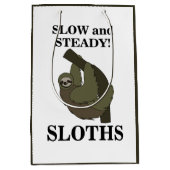 Luiaard luiaards traag en stabiel grappig luiaard medium cadeauzakje (Voorkant)