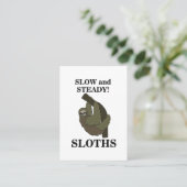 Luiaard luiaards traag en stabiel grappig luiaard visitekaartje (Staand voorkant)