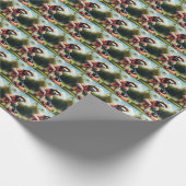 Luiaard maaien gazon cadeaupapier (Hoek)