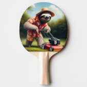 Luiaard maaien gazon tafeltennisbatje (Achterkant)