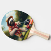 Luiaard maaien gazon tafeltennisbatje (Zijkant)