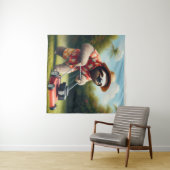 Luiaard maaien gazon wandkleed (In Situ (horizontaal))