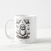 Luiaard Mediterende Galaxy Meditatie _1 Koffiemok (Links)