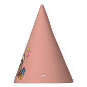 luiaard meisje gelukkige verjaardag roze wild dier feesthoedjes (Rechts)