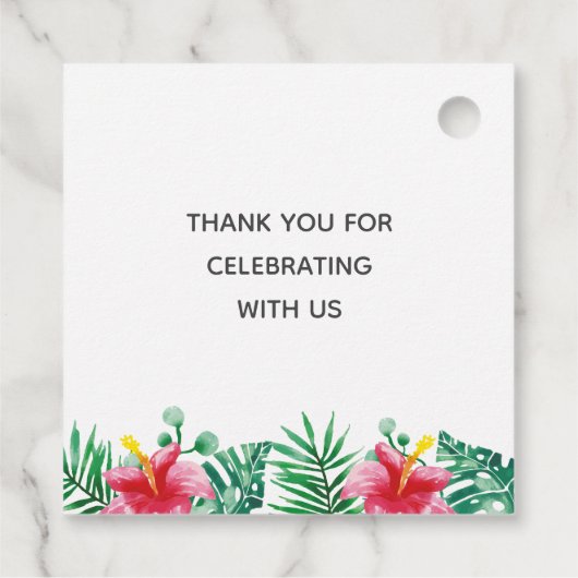 luiaard meisje verjaardag bedankjes labels (Achterkant)