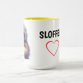 Luiaard met een kopje koffie mok (Midden)