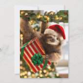 Luiaard met geschenken kaart (Voorkant)