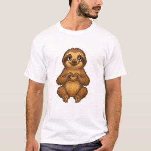 Luiaard met Hart _ Zoete Luiaard met Hart Symbool  T-shirt