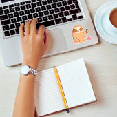 Luiaard met Ice Cream Funny Sticker