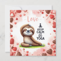 Luiaard met tekst LIEFDE voor Valentijnsdag