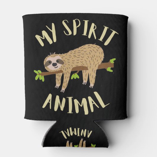 luiaard mijn geest dier koelbox blikjeskoeler (Achterkant)