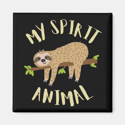 luiaard mijn geest dierlijke magneet (Voorkant)