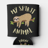 luiaard mijn spirituele dier blikjeskoeler (Achterkant)