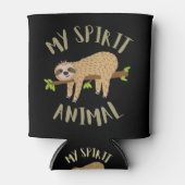 luiaard mijn spirituele dier blikjeskoeler (Voorkant)
