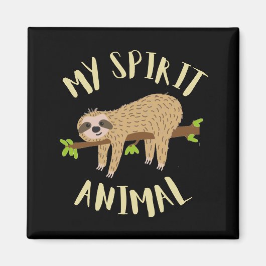 luiaard mijn spirituele dier magneet (Voorkant)