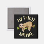 luiaard mijn spirituele dier magneet (Voorkant / Achterkant)