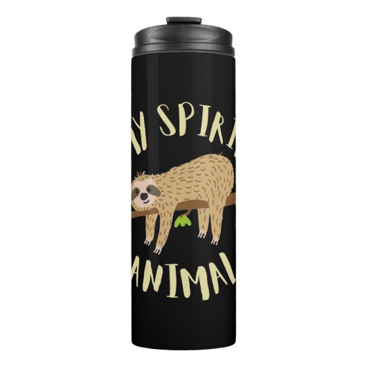 luiaard mijn spirituele dier thermosbeker (Voorkant)