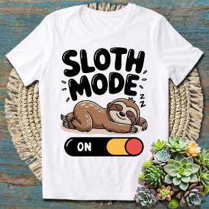 Luiaard Mode ON – Grappige Luiaard Quote T-shirt