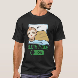 Luiaard Mode Op Luiaard Herbivoor Wildlife Animal T-shirt
