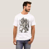 Luiaard Moe Luiaard Wandelend T-shirt (Voorkant volledig)