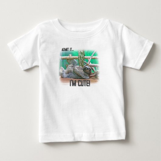 Luiaard Mooie Baby & Peuter T-Shirt (Voorkant)