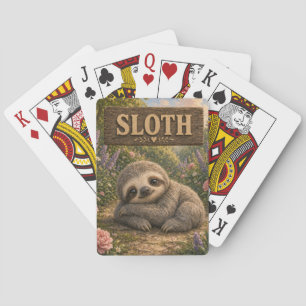 Luiaard Mooie Baby Verhalenboek Nursery Dier Pokerkaarten
