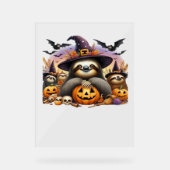 Luiaard Mooie luiheid Klassiek T-Shirt_2 Acryl Bord (Voorkant)