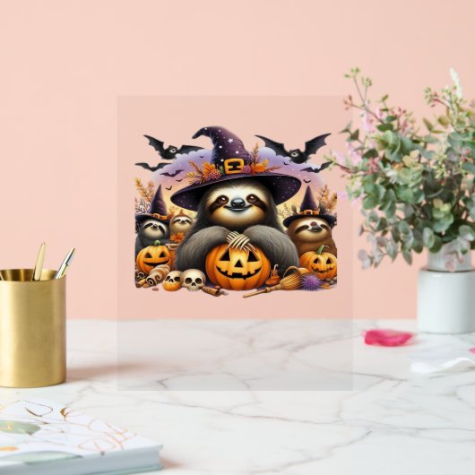 Luiaard Mooie luiheid Klassiek T-Shirt_2 Acryl Bord (Huwelijk)