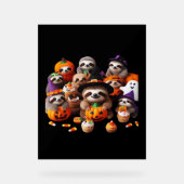 Luiaard Mooie luiheid Klassiek T-shirt Acryl Bord (Voorkant)