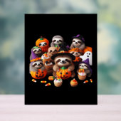 Luiaard Mooie luiheid Klassiek T-shirt Acryl Bord (Neutraal)