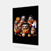 Luiaard Mooie luiheid Klassiek T-shirt Acryl Bord (Hoek)