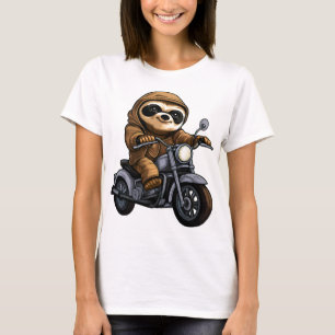 Luiaard Motorfiets T-shirt