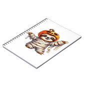 Luiaard Mummy Halloween Classic T-Shirt Notitieboek (Linkerzijde)