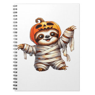 Luiaard Mummy Halloween Classic T-Shirt Notitieboek