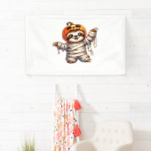 Luiaard Mummy Halloween Classic T-Shirt Spandoek (Insitu)