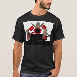 Luiaard Music Band Gitaar Bass Drums T-shirt