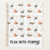 Luiaard Octopus Panda Party Dagelijks Planner (Voorkant)